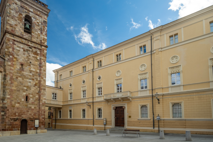 Facciata del Palazzo vescovile di Iglesias
